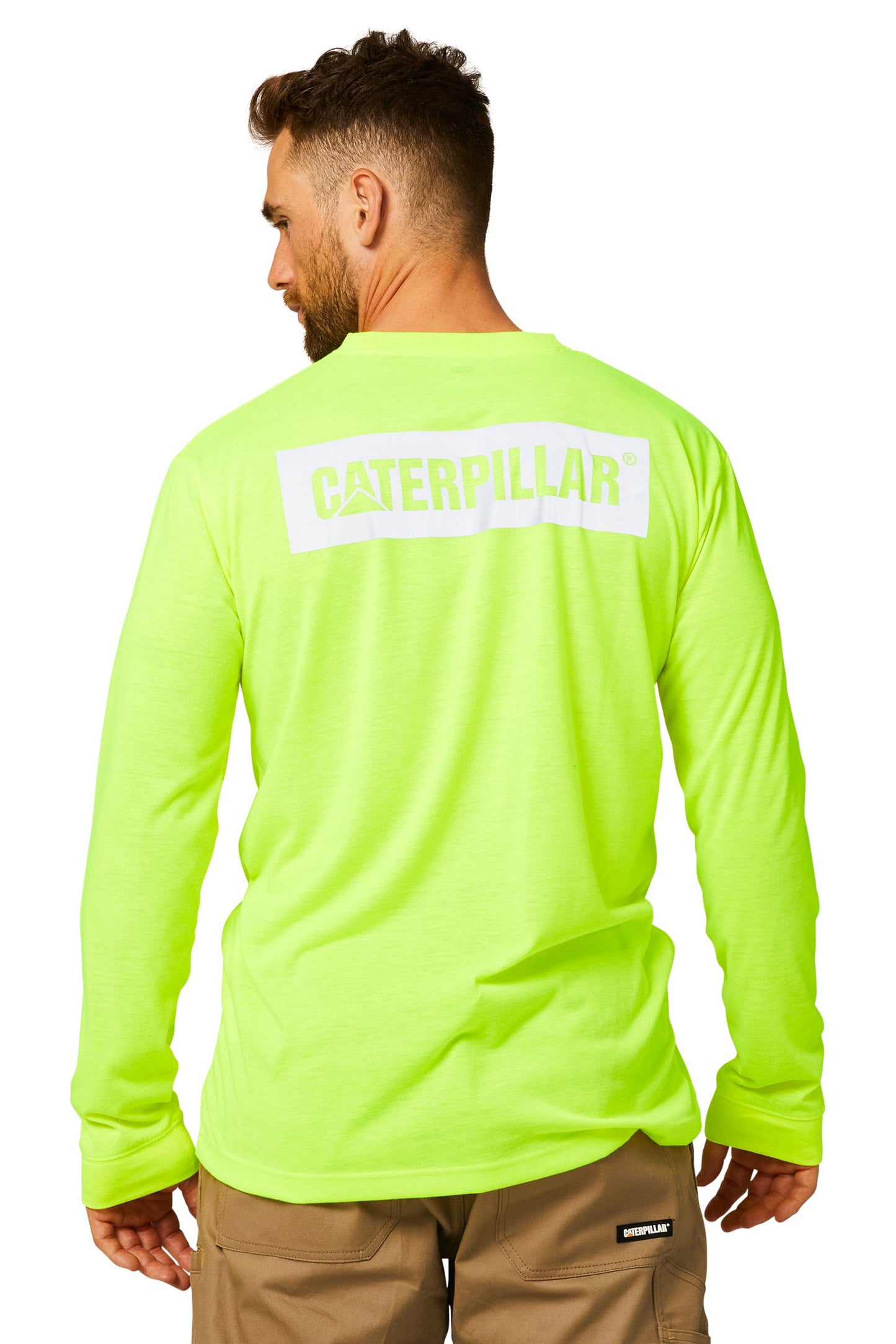 CAT - Triton Hi Vis Long Sleeve Tee (Hi Vis Yellow)