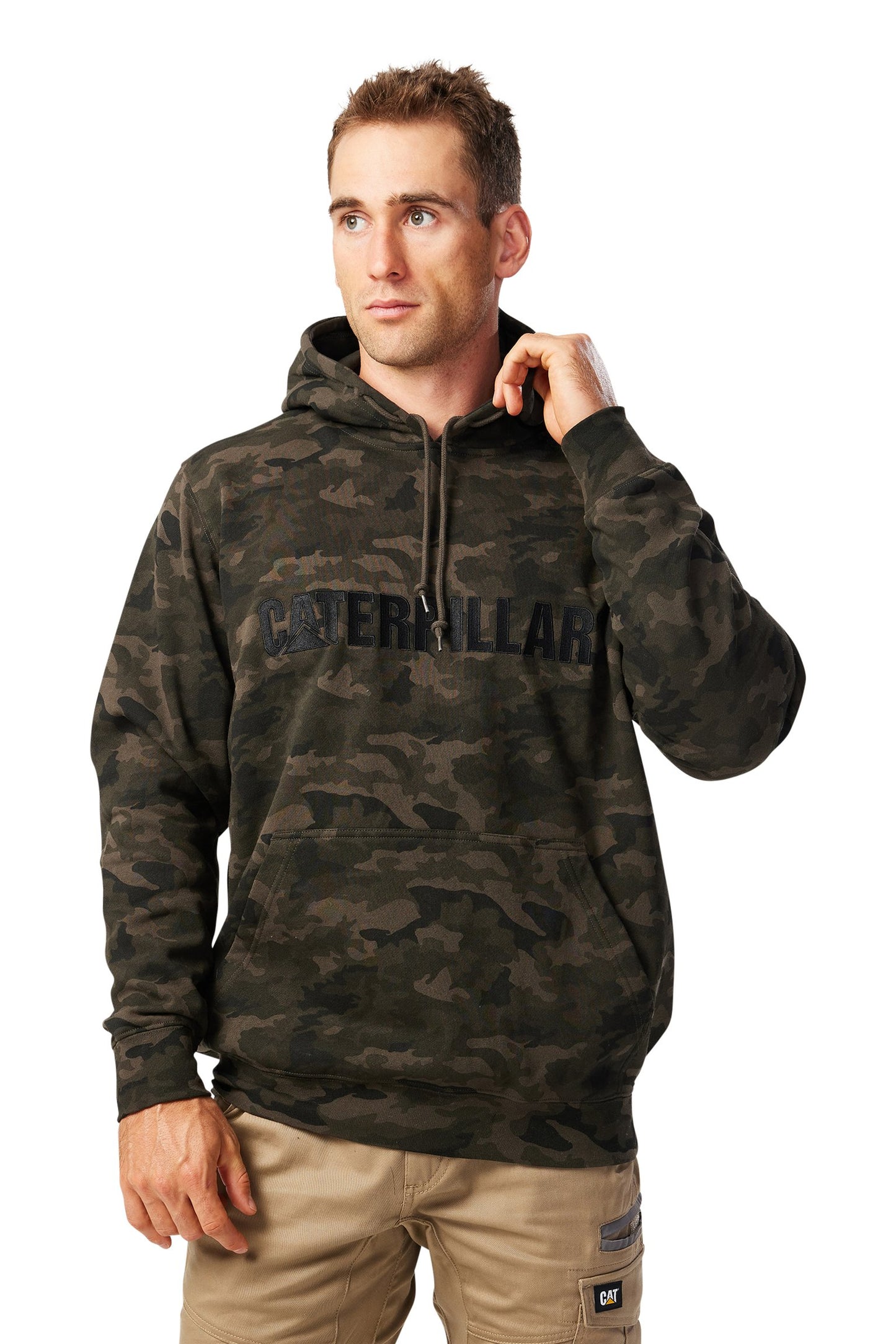 CAT - Midweight Hooded Sweatshirt (Night Camo)