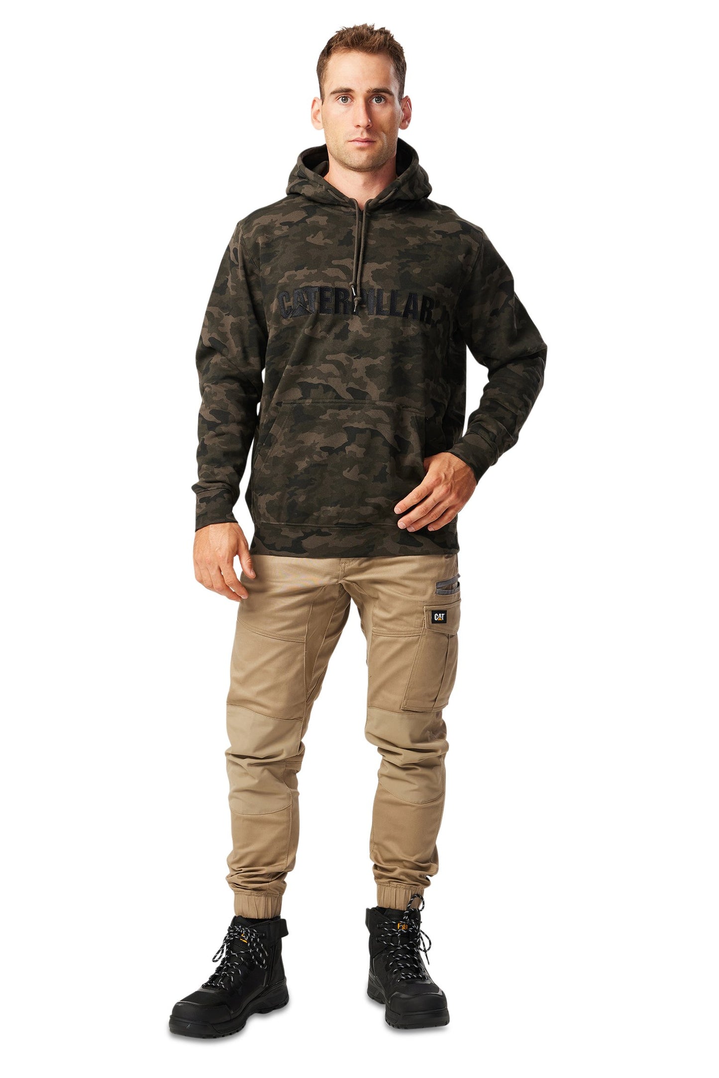 CAT - Midweight Hooded Sweatshirt (Night Camo)