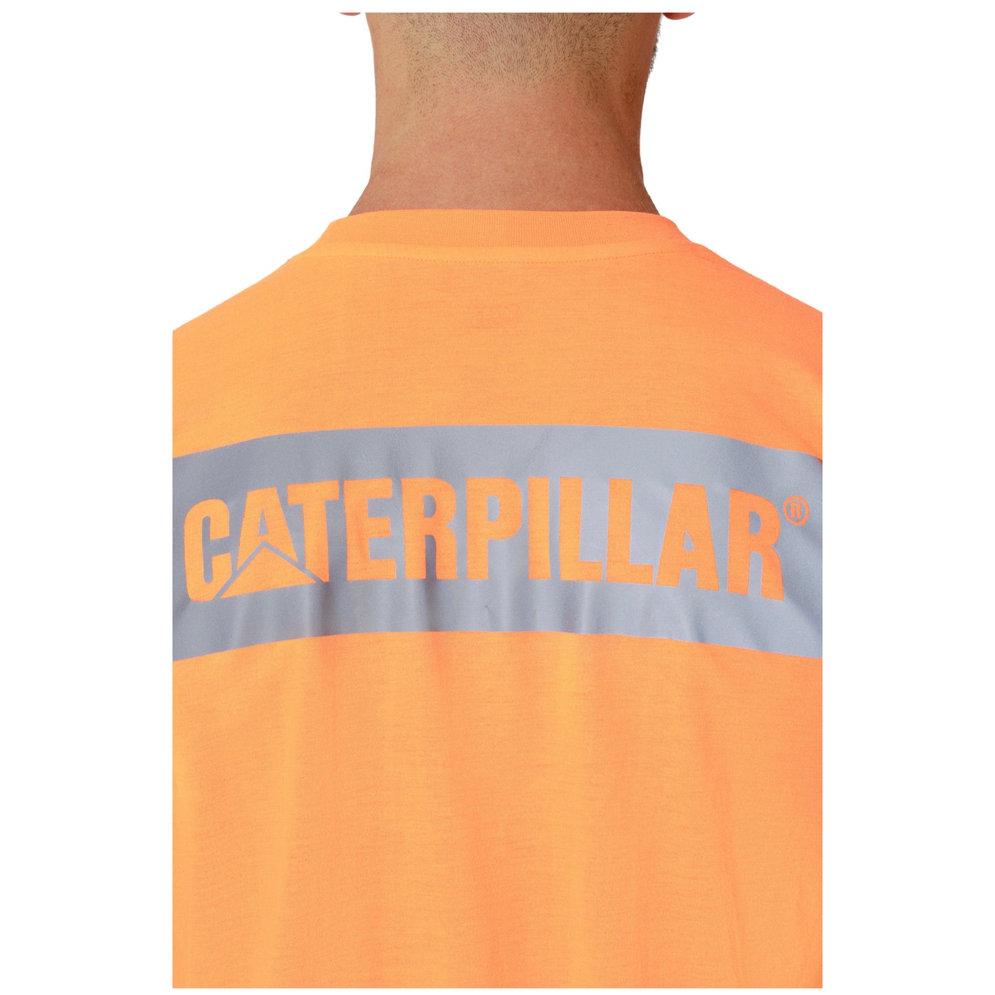 CAT - Triton Block Short Sleeve Tee (Hi Vis Orange)