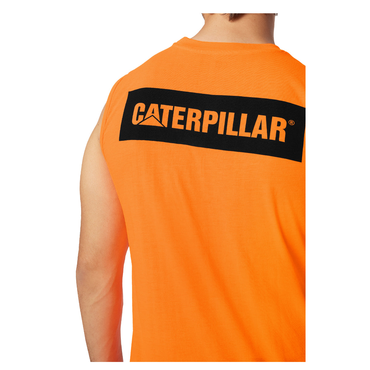 CAT - Icon Muscle Tee (Hi Vis Orange)