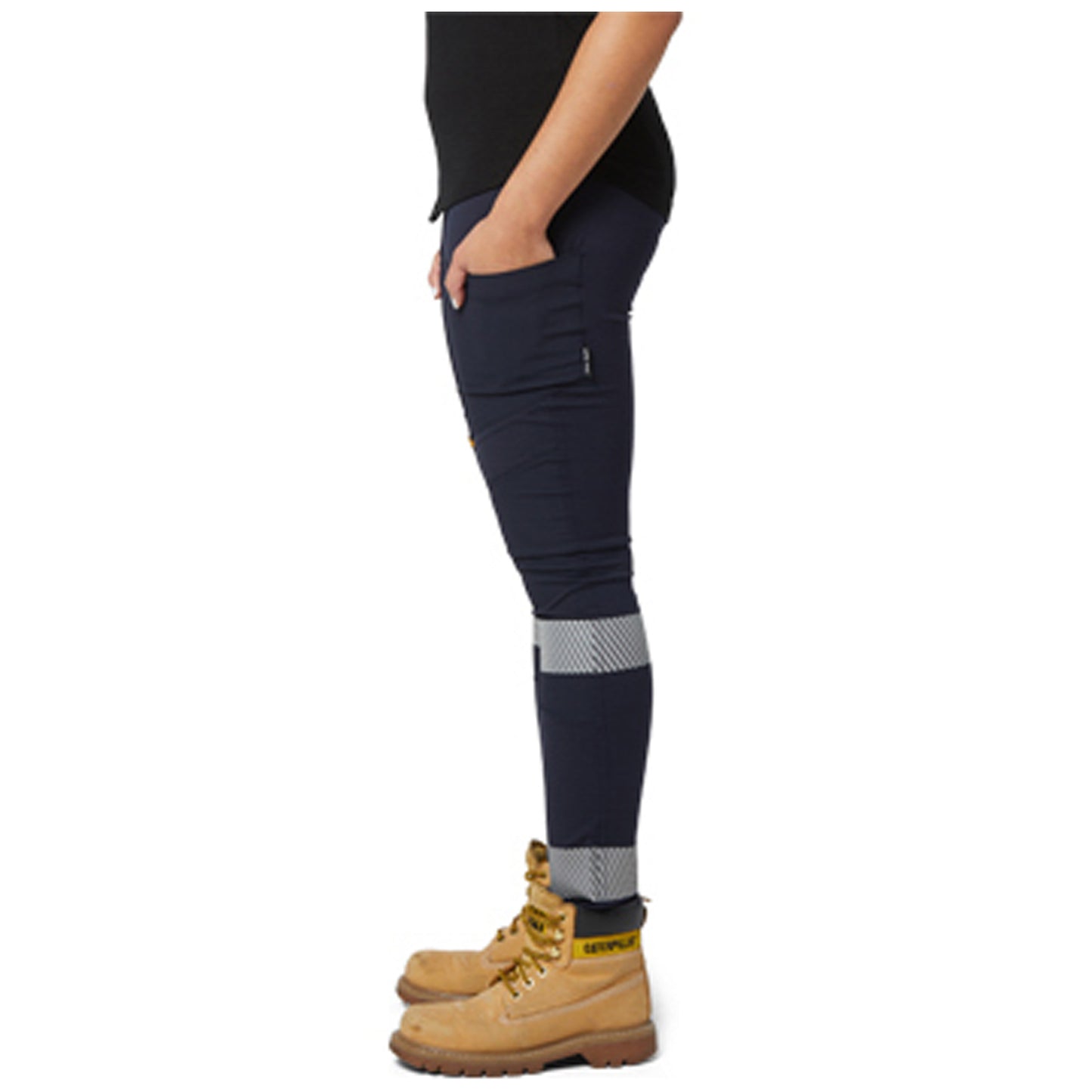 CAT - Taped Womens Work Stretch Legging (Navy)