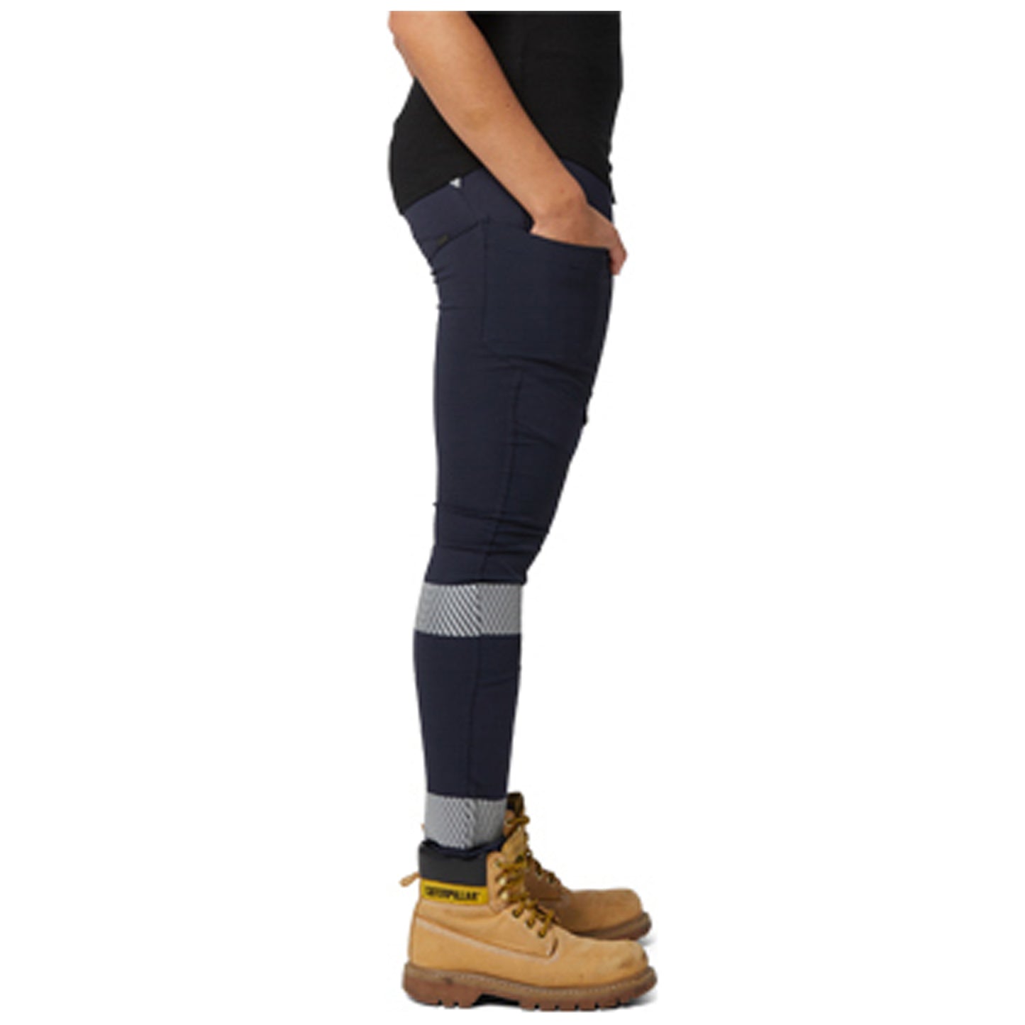 CAT - Taped Womens Work Stretch Legging (Navy)