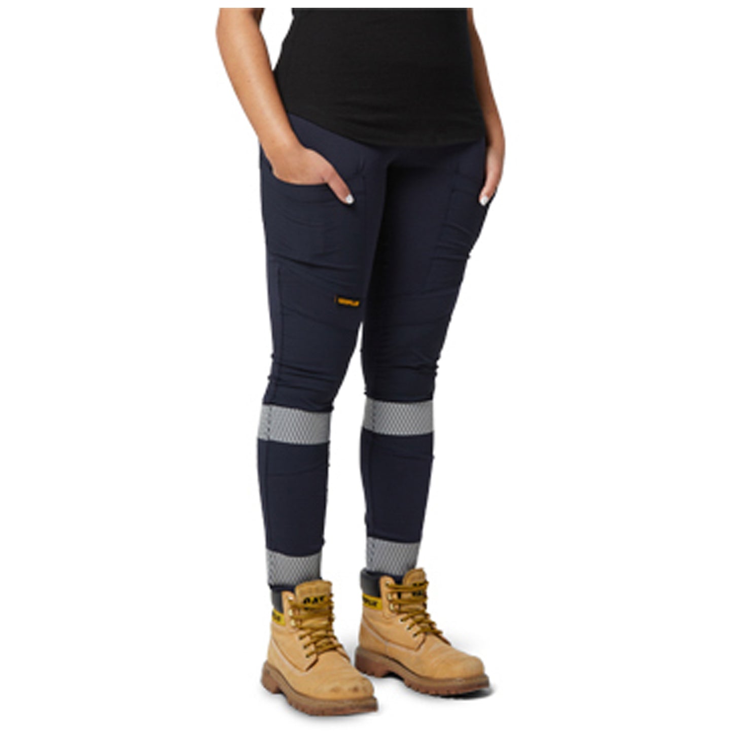 CAT - Taped Womens Work Stretch Legging (Navy)