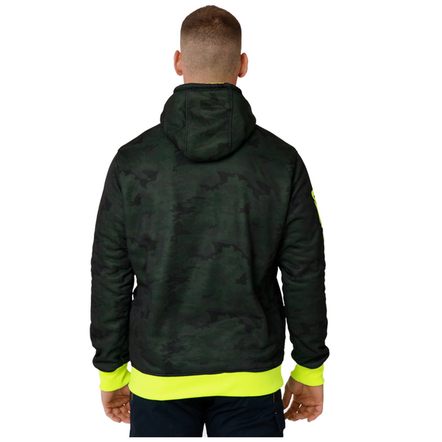 CAT - Reversible Banner Hoodie (Hi Vis Yellow)