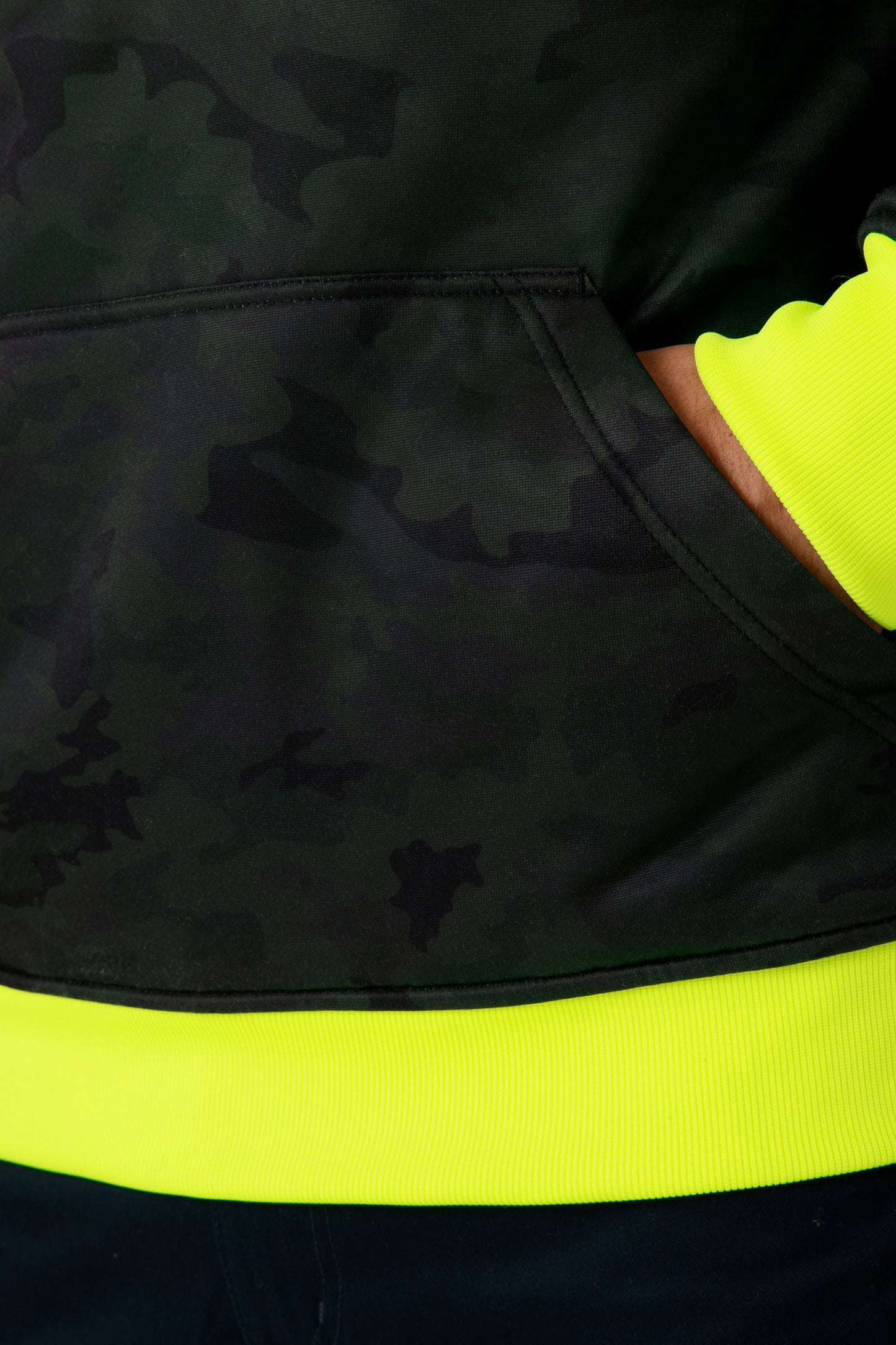 CAT - Reversible Banner Hoodie (Hi Vis Yellow)