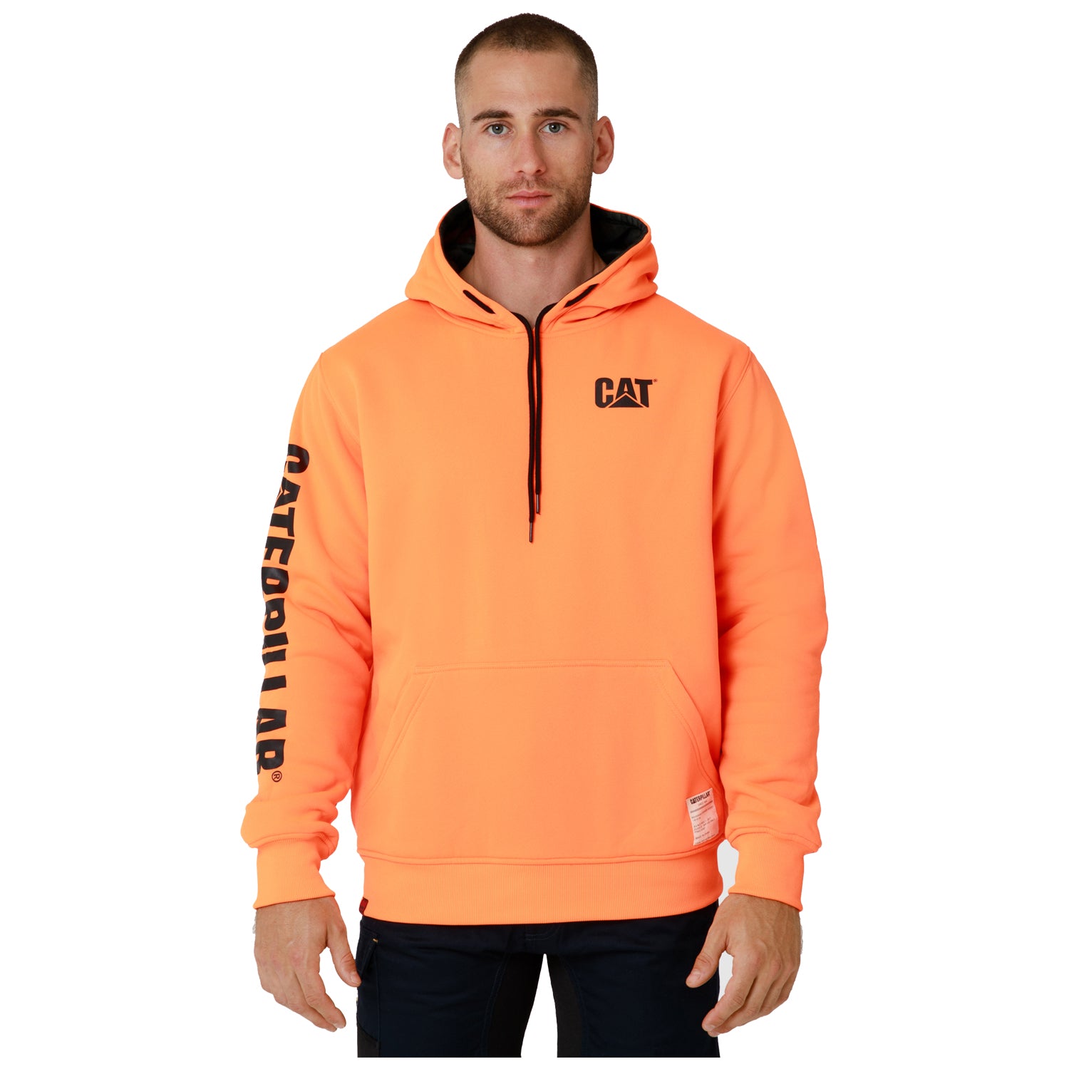 CAT Reversible Banner Hoodie (Hi Vis Orange)