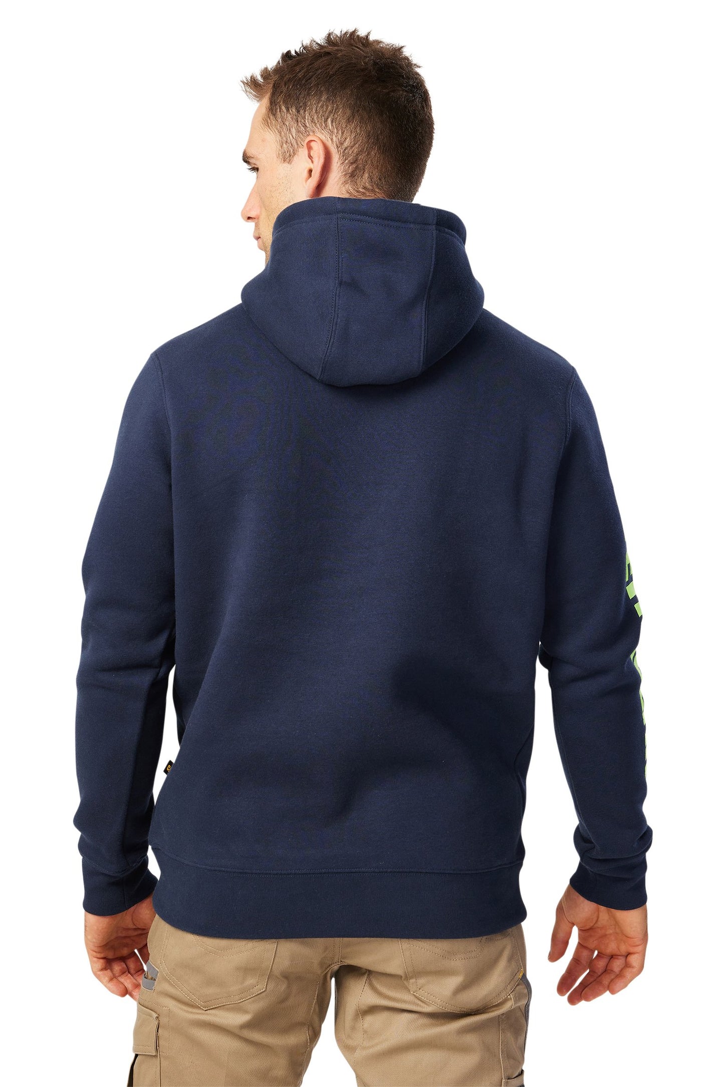 CAT - Trademark Banner Hooded Sweat (Eclipse Hi Vis Yellow)