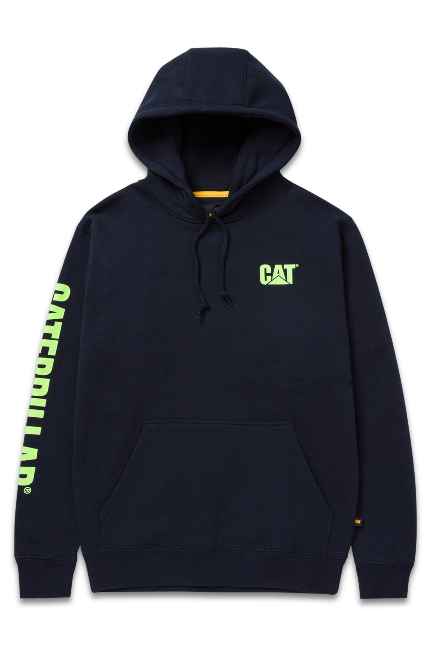 CAT - Trademark Banner Hooded Sweat (Eclipse Hi Vis Yellow)