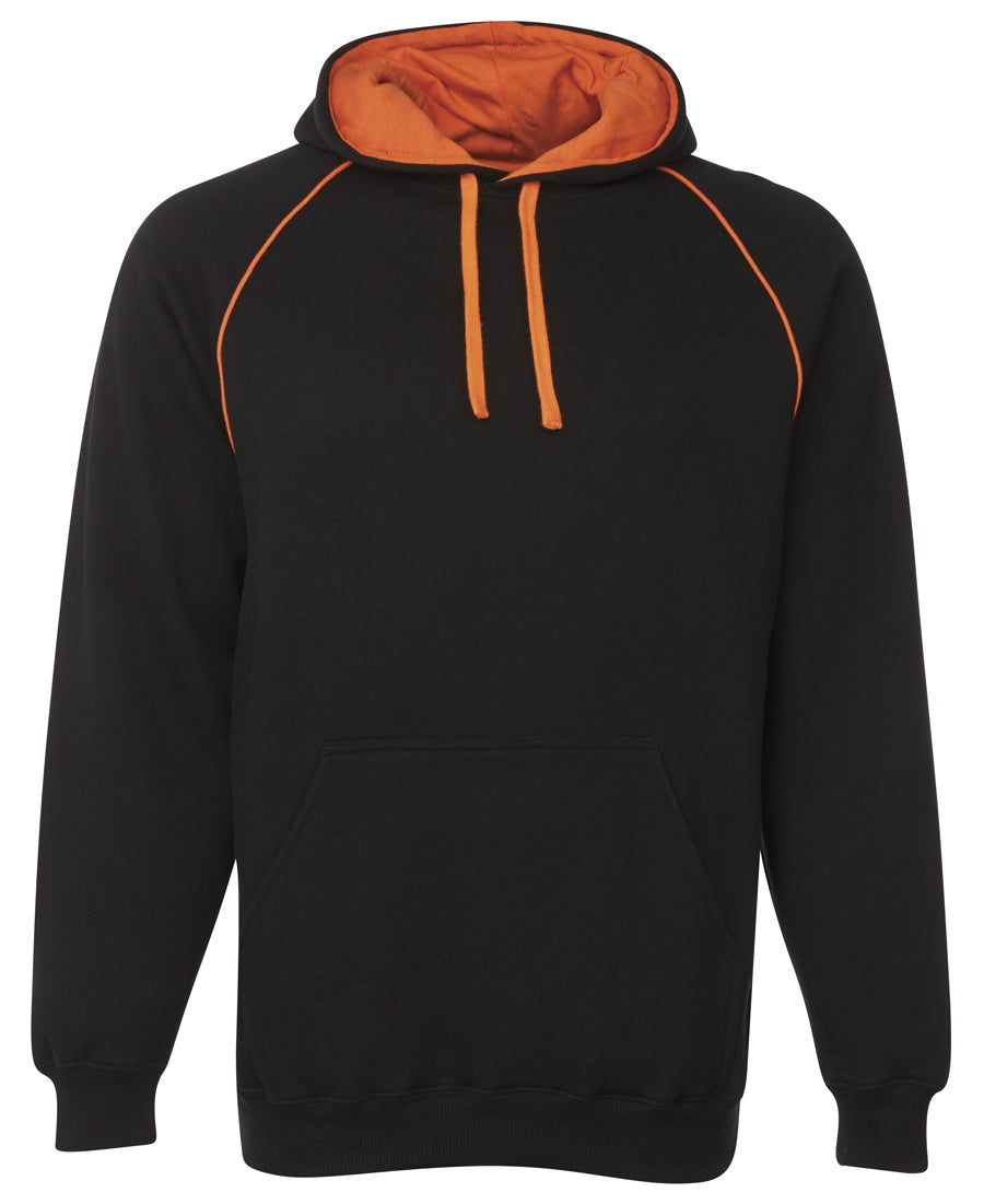 JBs Wear - Contrast Fleecy Hoodie (Black/Orange)