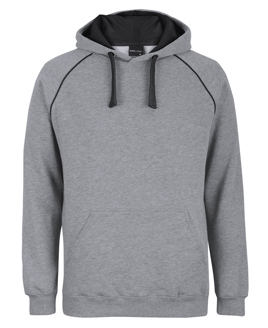 JBs Wear - Contrast Fleecy Hoodie (Marle/Black)