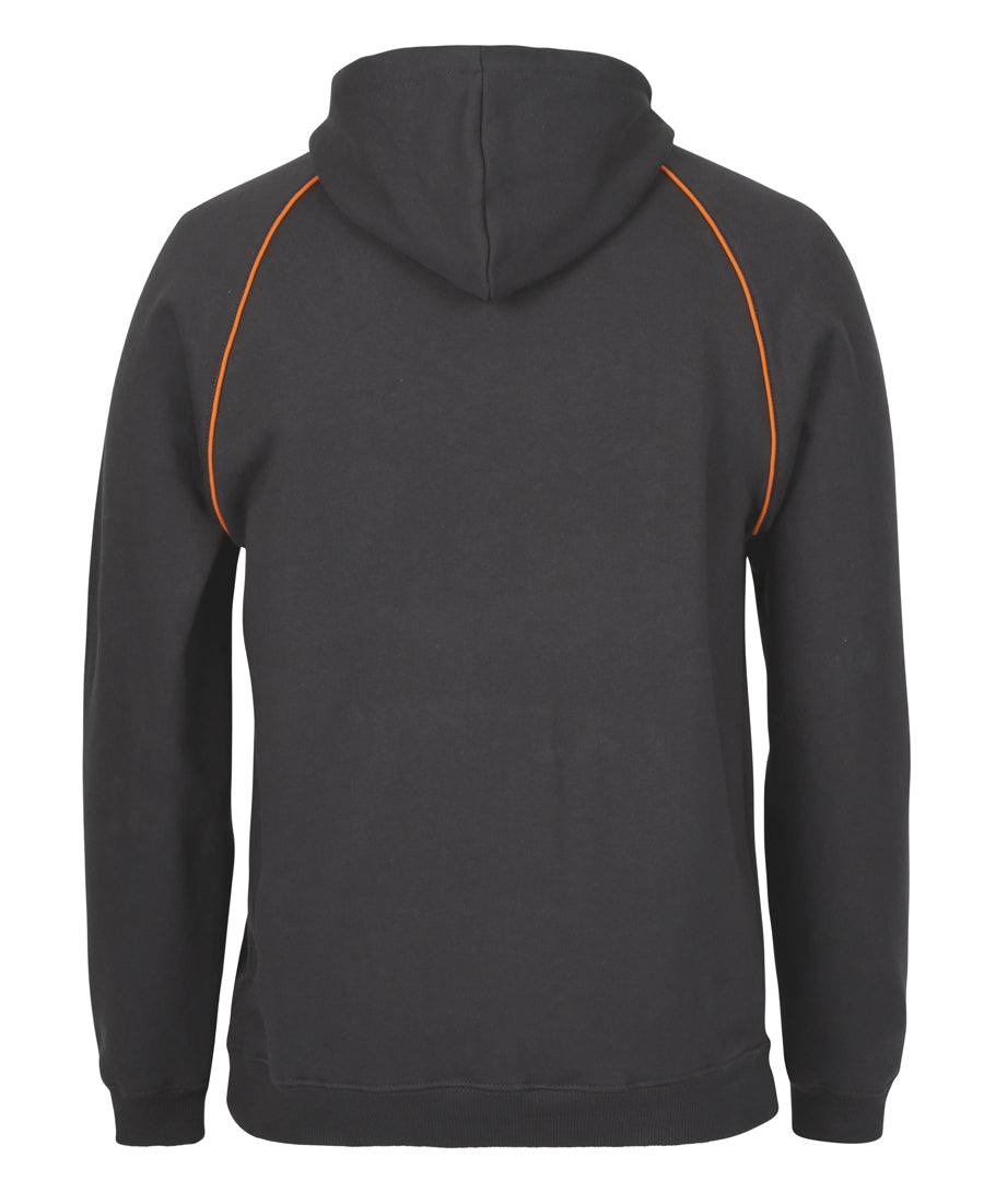 JBs Wear - Contrast Fleecy Hoodie (Gunmetal/Orange)