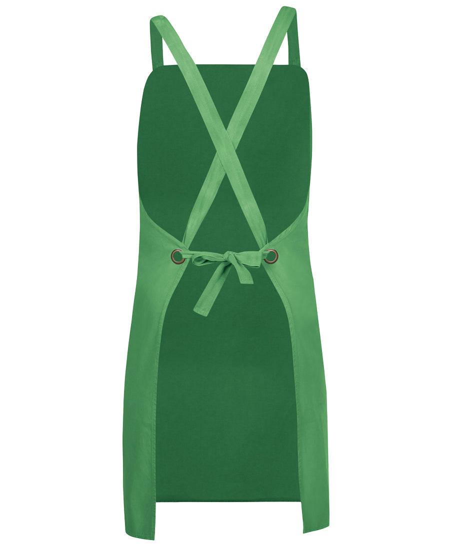 JBs - Cross Back Canvas Apron Without Strap (Pea Green)