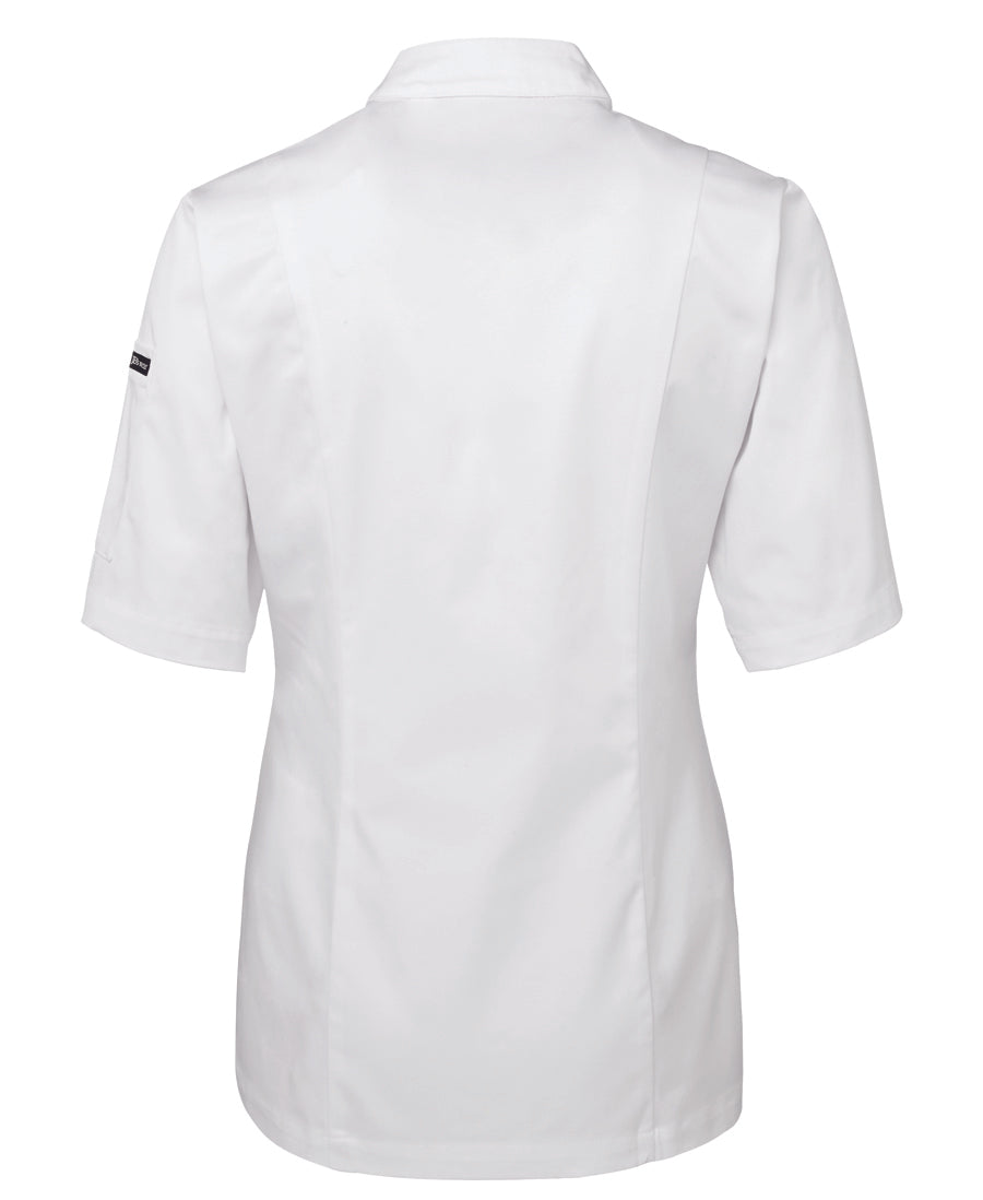 JBs - Ladies Short Sleeve Chefs Jacket (White)