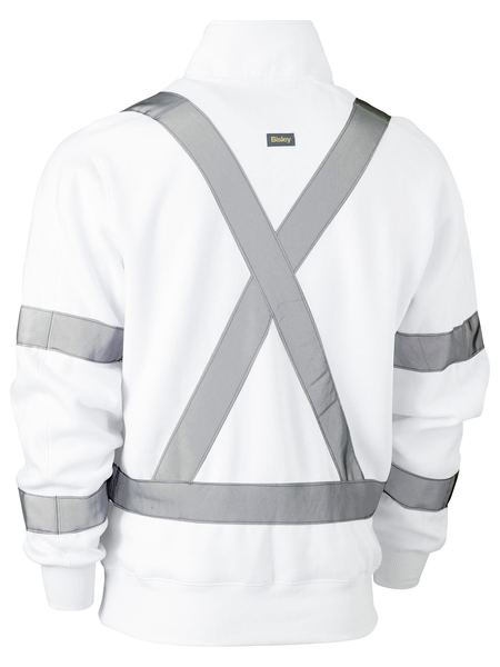 Bisley - X Taped 1/4 Zip Fleece Pullover (White)