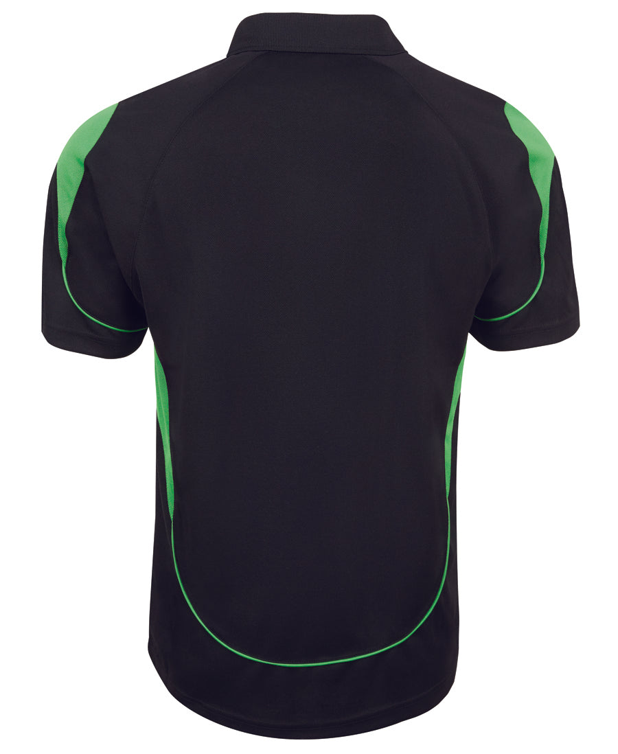 JBs Wear - Podium Bell Polo (Black/Pea Green)