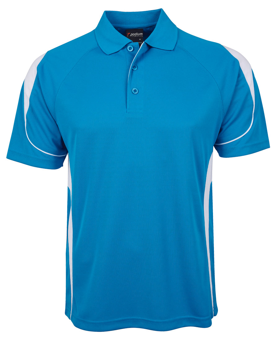 JBs Wear - Podium Bell Polo (Aqua/White)