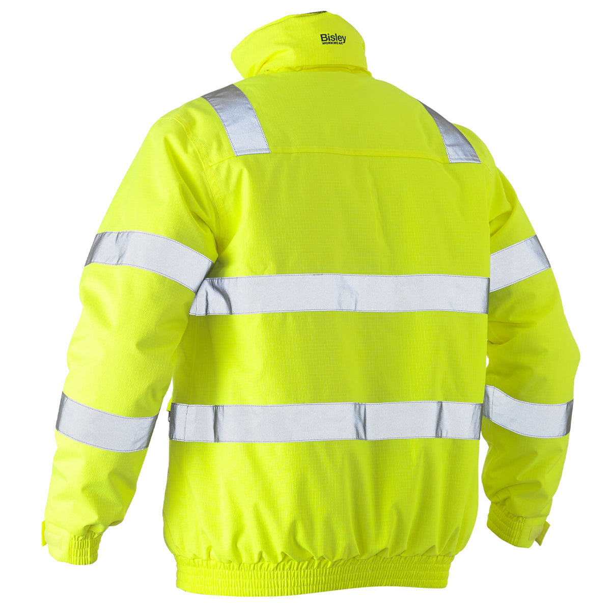 Bisley - Taped Hi Vis Wet Weather Bomber Jacket (Yellow)