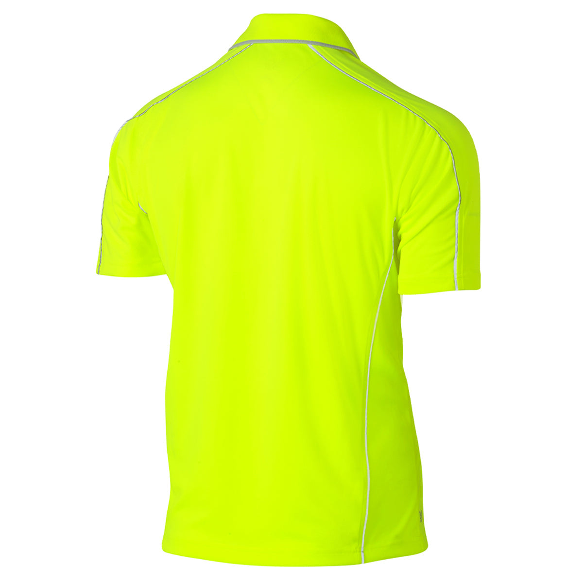 Bisley - Cool Mesh Polo with Reflective Piping Short Sleeve (Yellow)