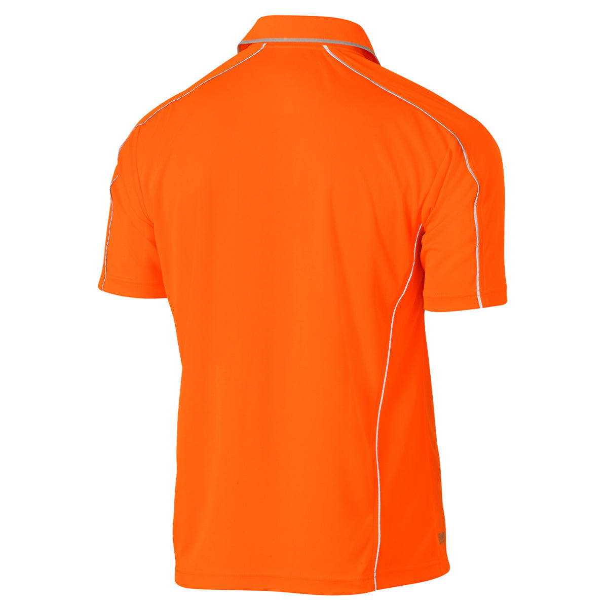 Bisley - Cool Mesh Polo with Reflective Piping Short Sleeve (Orange)