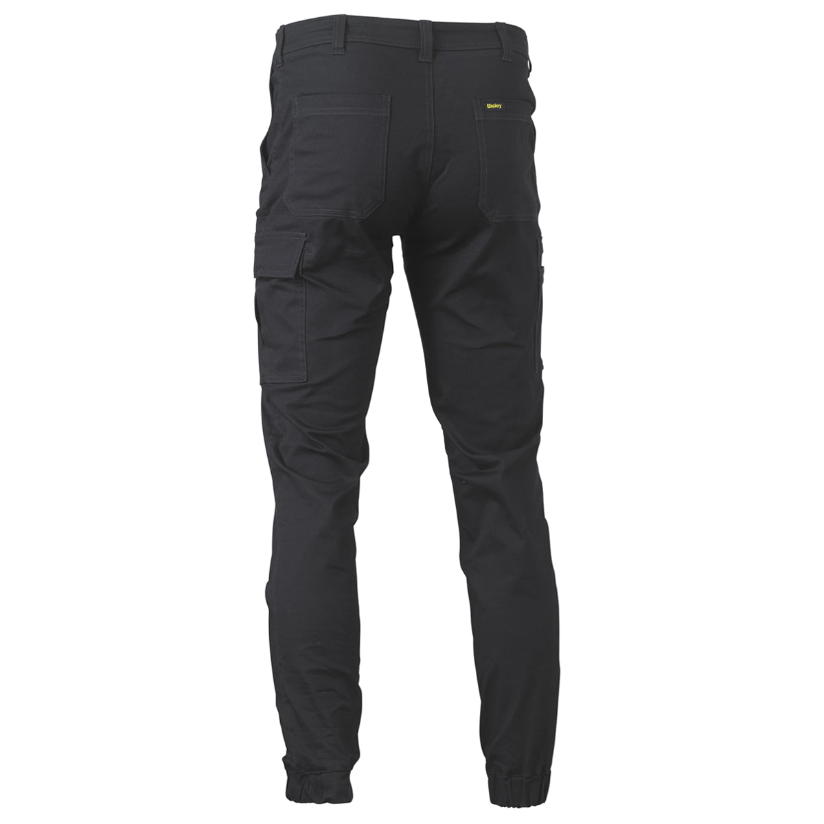 Bisley - Stretch Cotton Drill Cargo Cuffed Pant (Black)
