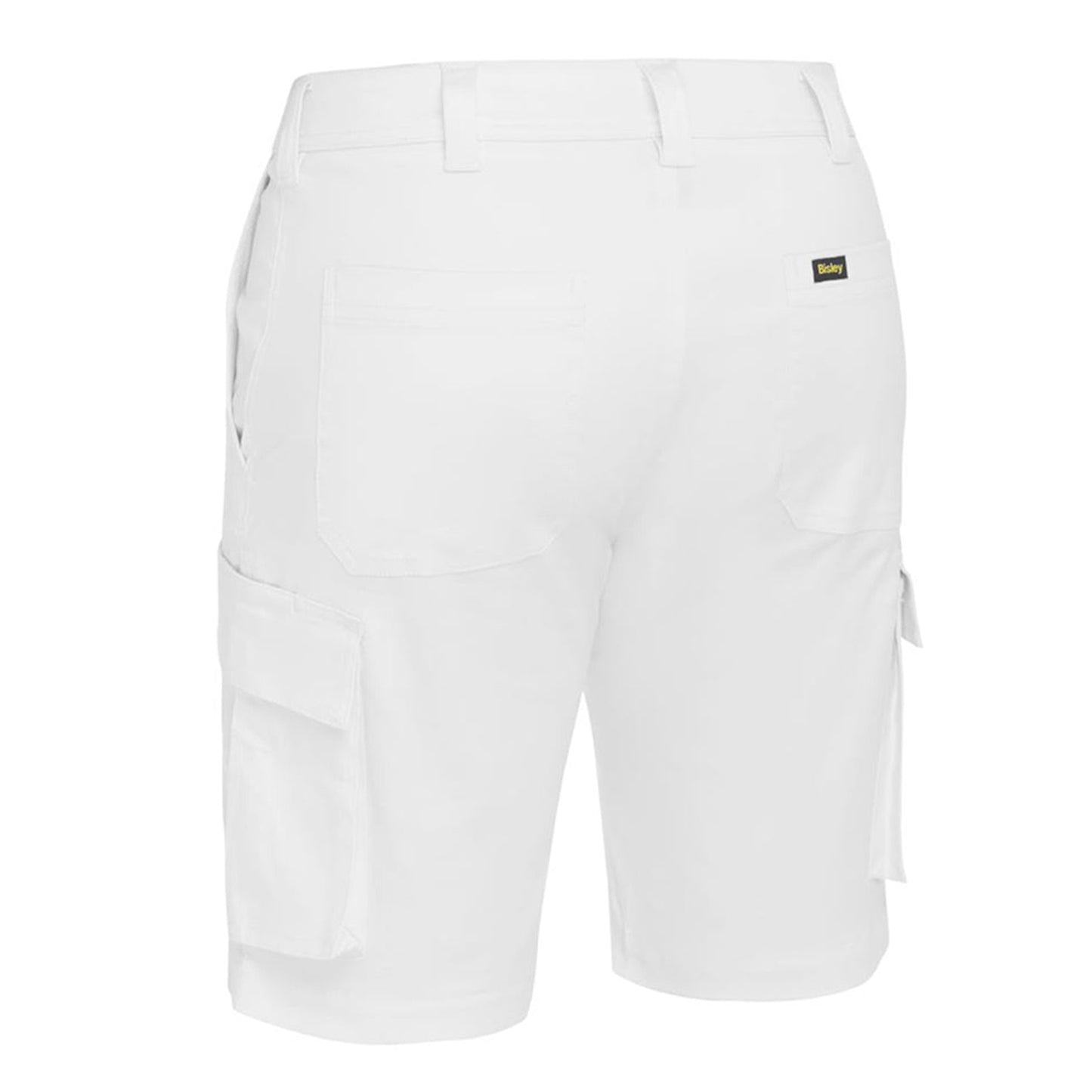 Bisley - Stretch Cotton Drill Cargo Short (White)
