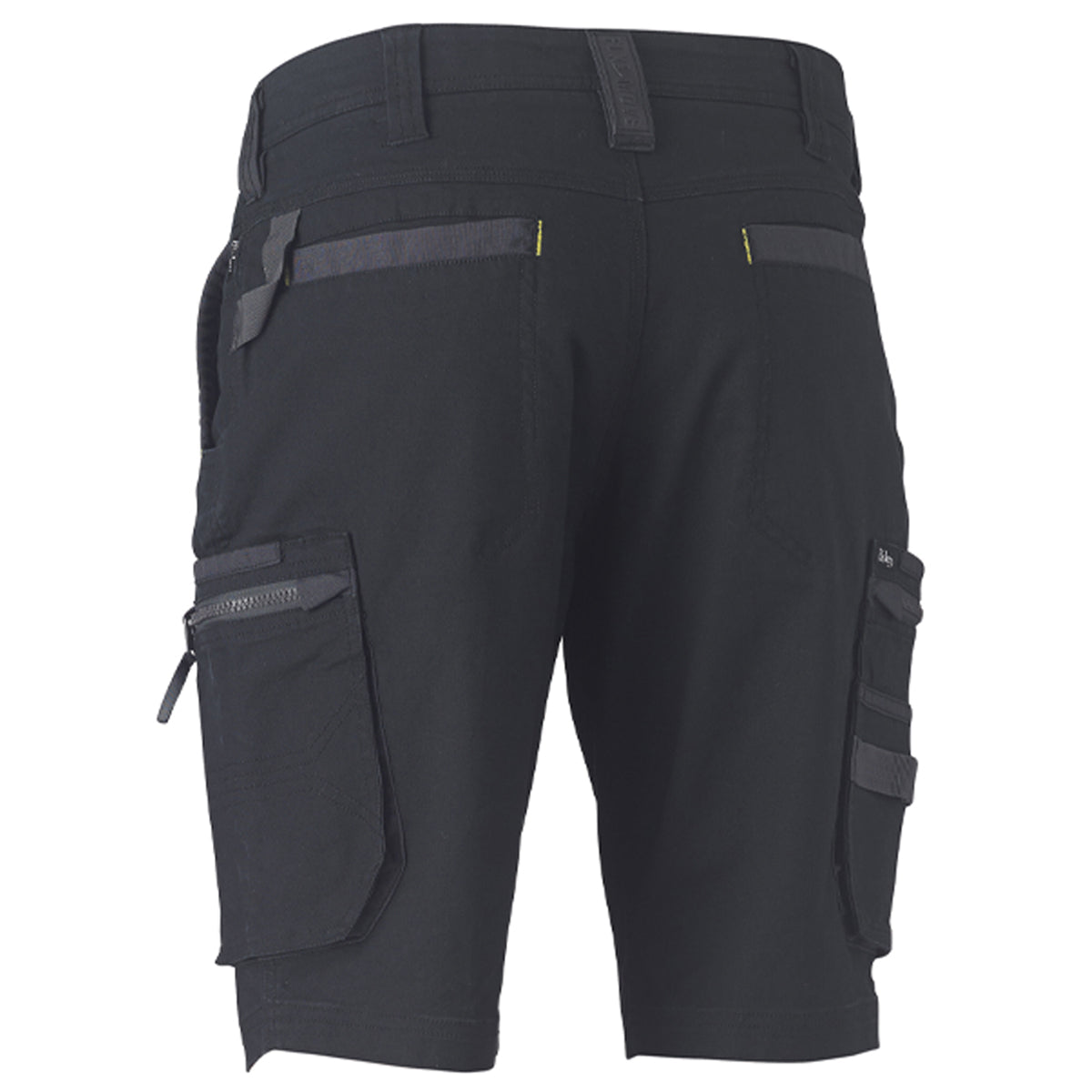 Bisley - Flex & Move Stretch Utility Zip Cargo Short (Black)