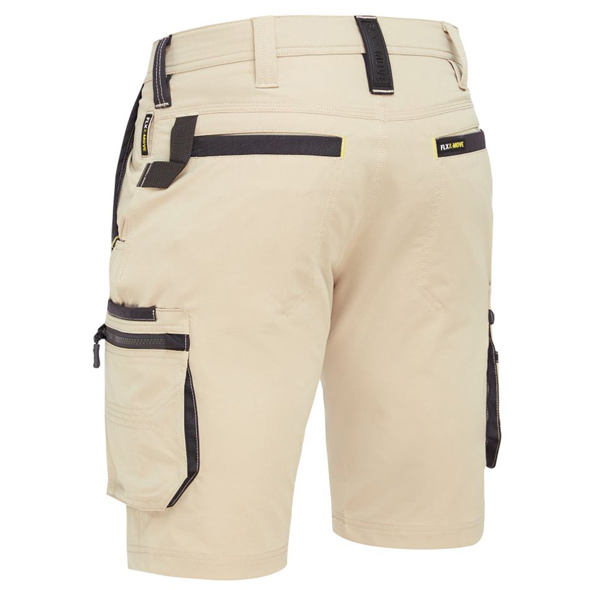 Bisley - Flx & Move 4-Way Stretch Zip Cargo Short (Stone)