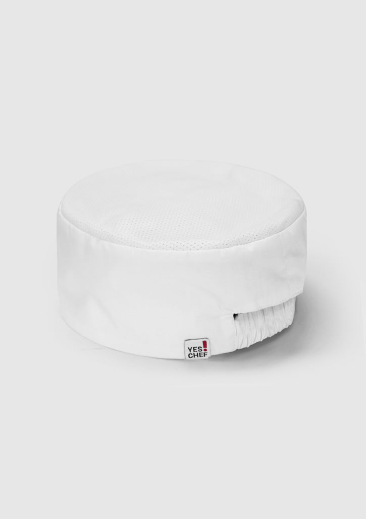 Biz Collection - Mesh Flat Top Hat (White)