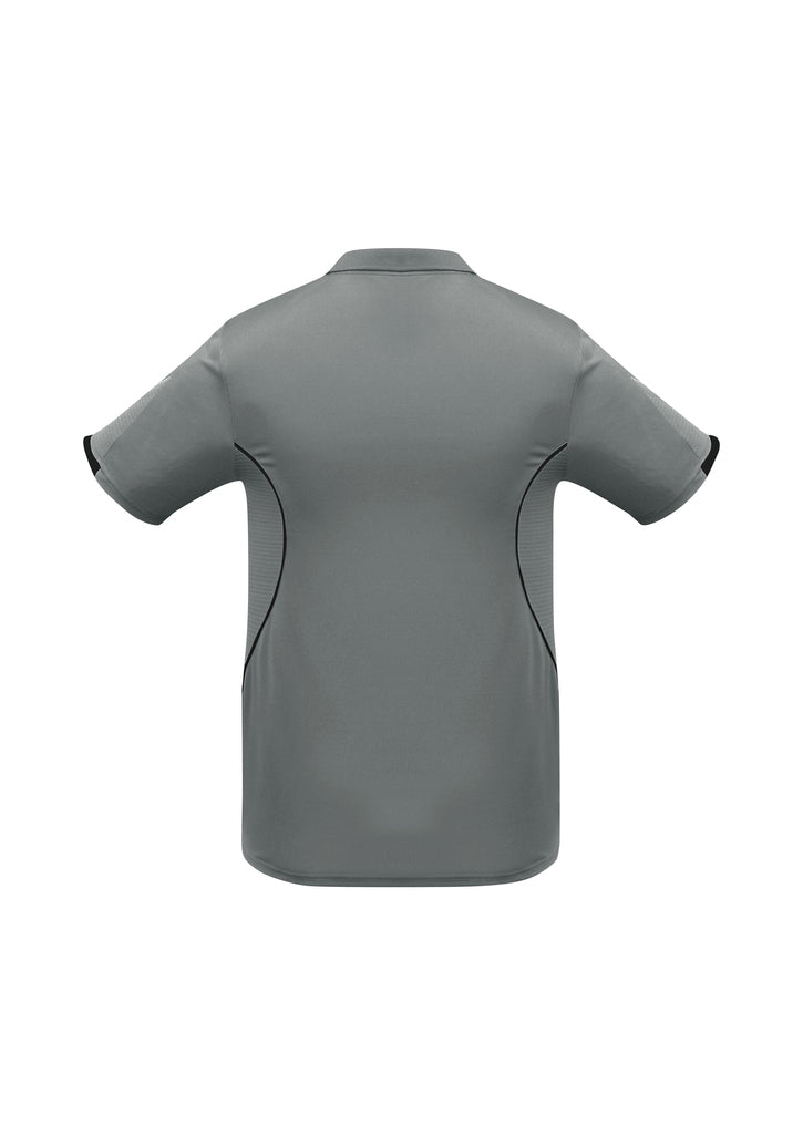 Biz Collection - Mens Razor Polo (Ash/Black)