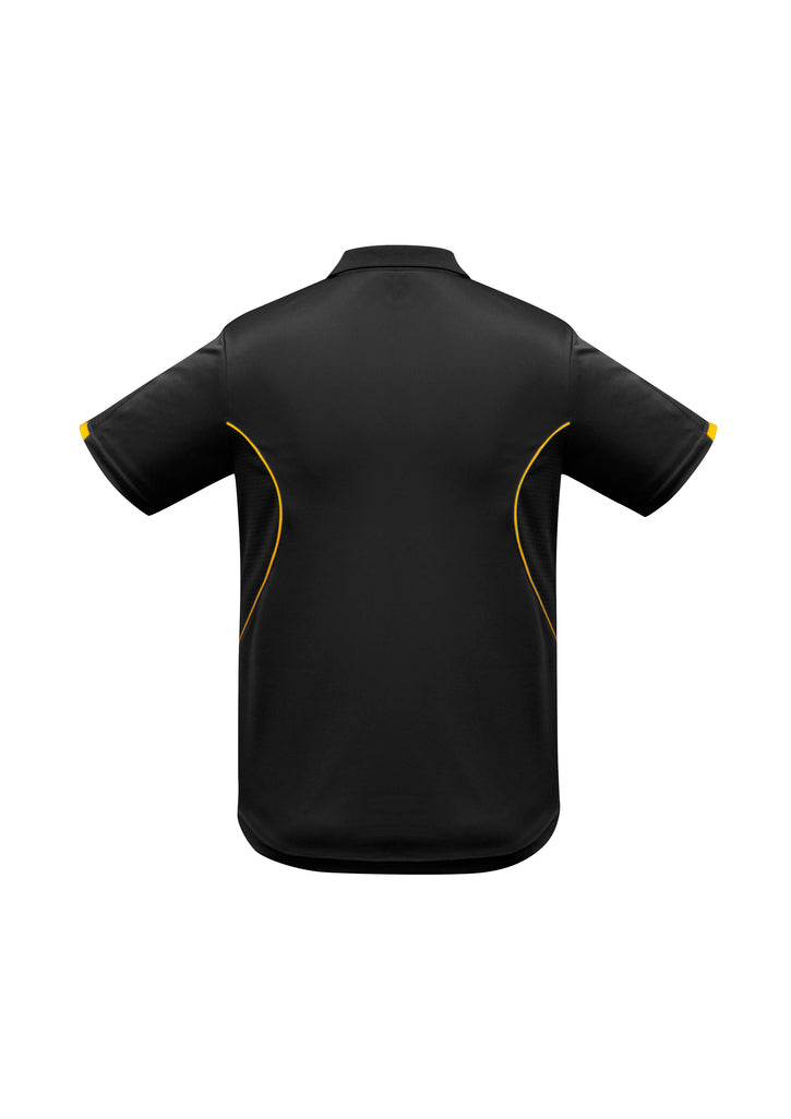 Biz Collection - Mens Razor Polo (Black/Gold)
