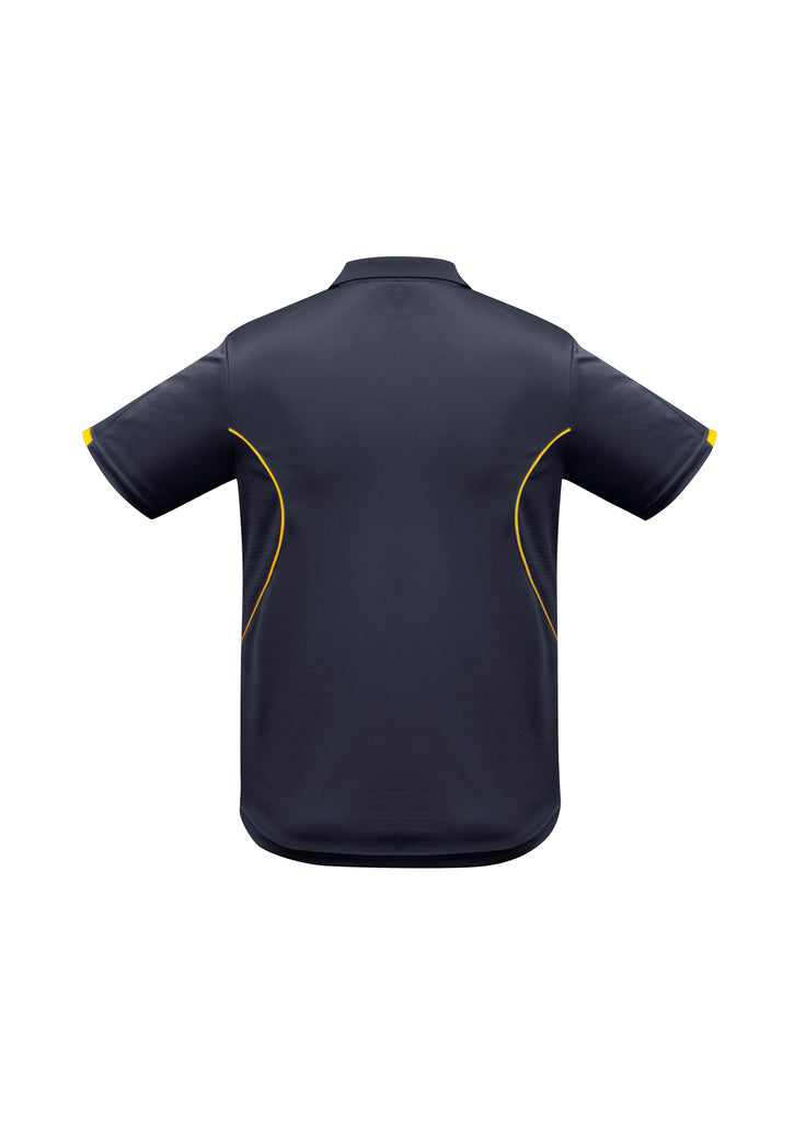 Biz Collection - Mens Razor Polo (Navy/Gold)