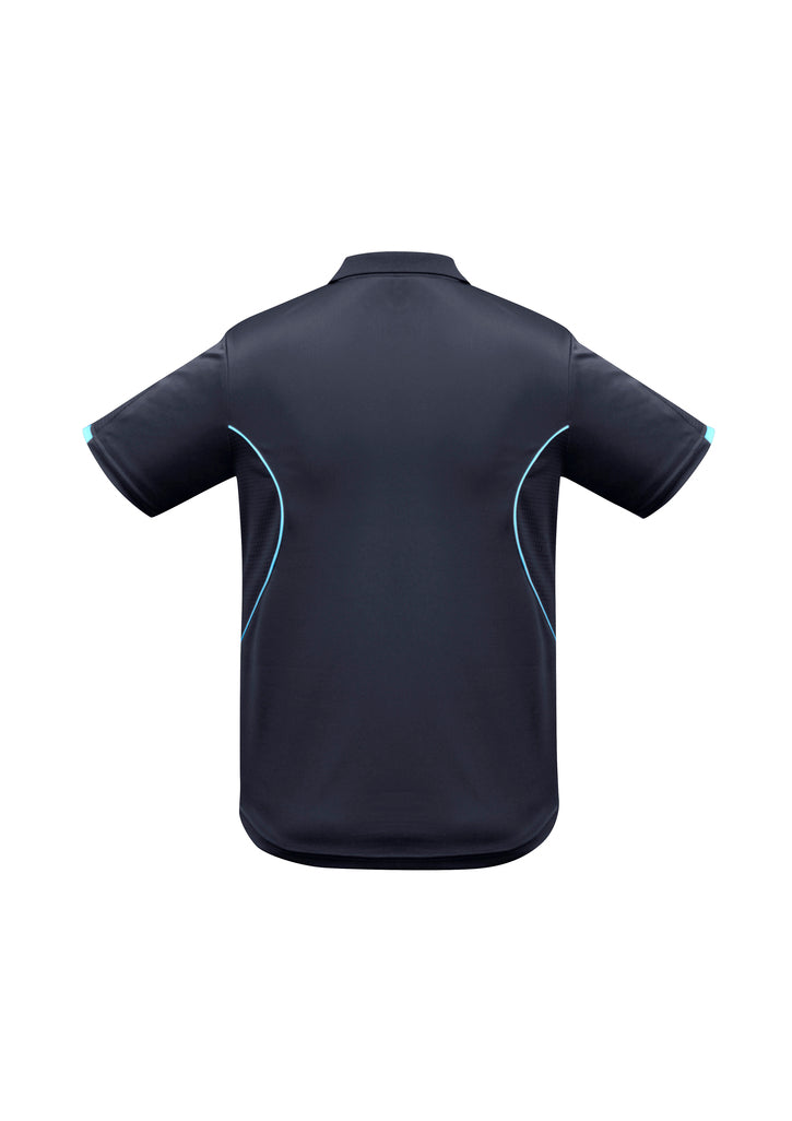 Biz Collection - Mens Razor Polo (Navy/Sky)