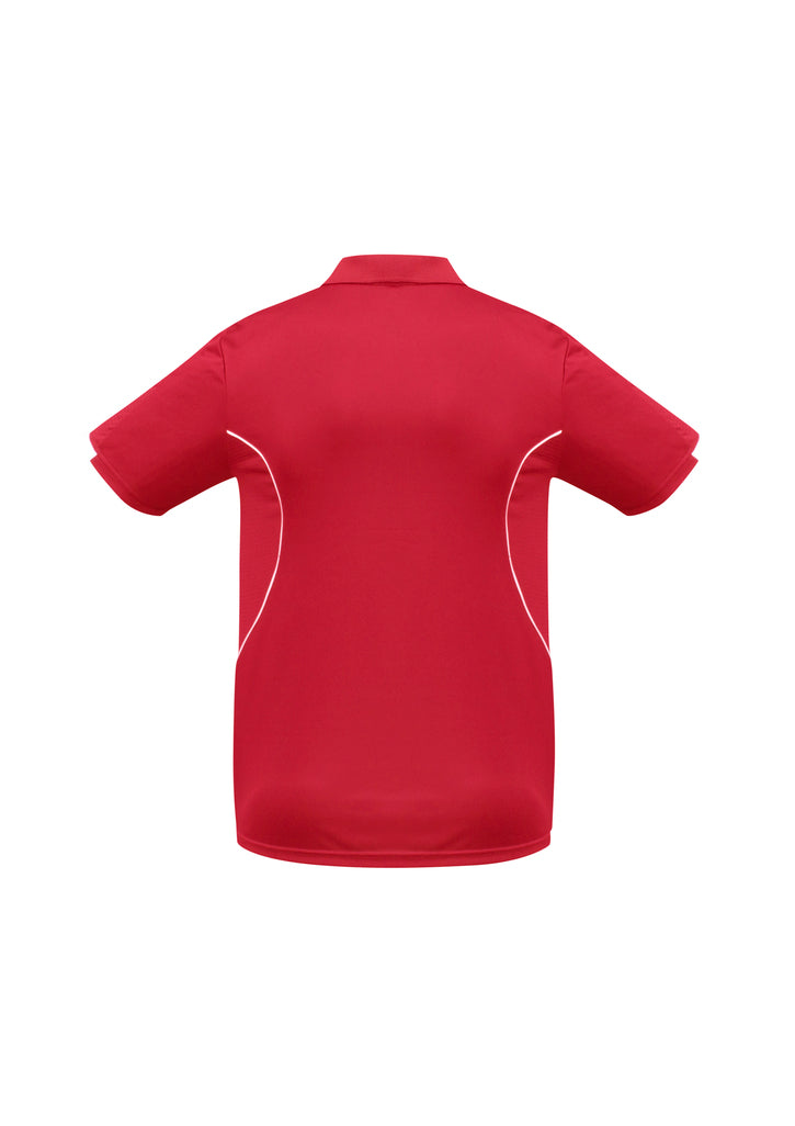 Biz Collection - Mens Razor Polo (Red/White)