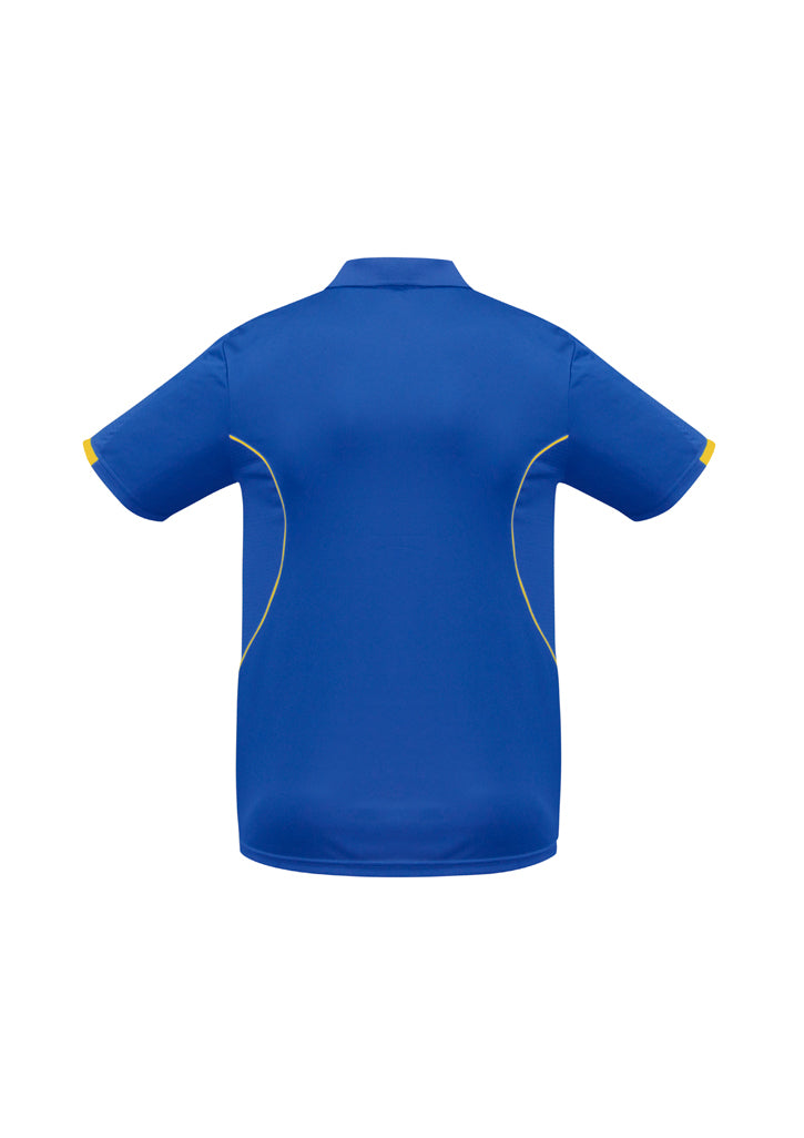 Biz Collection - Mens Razor Polo (Royal/Gold)