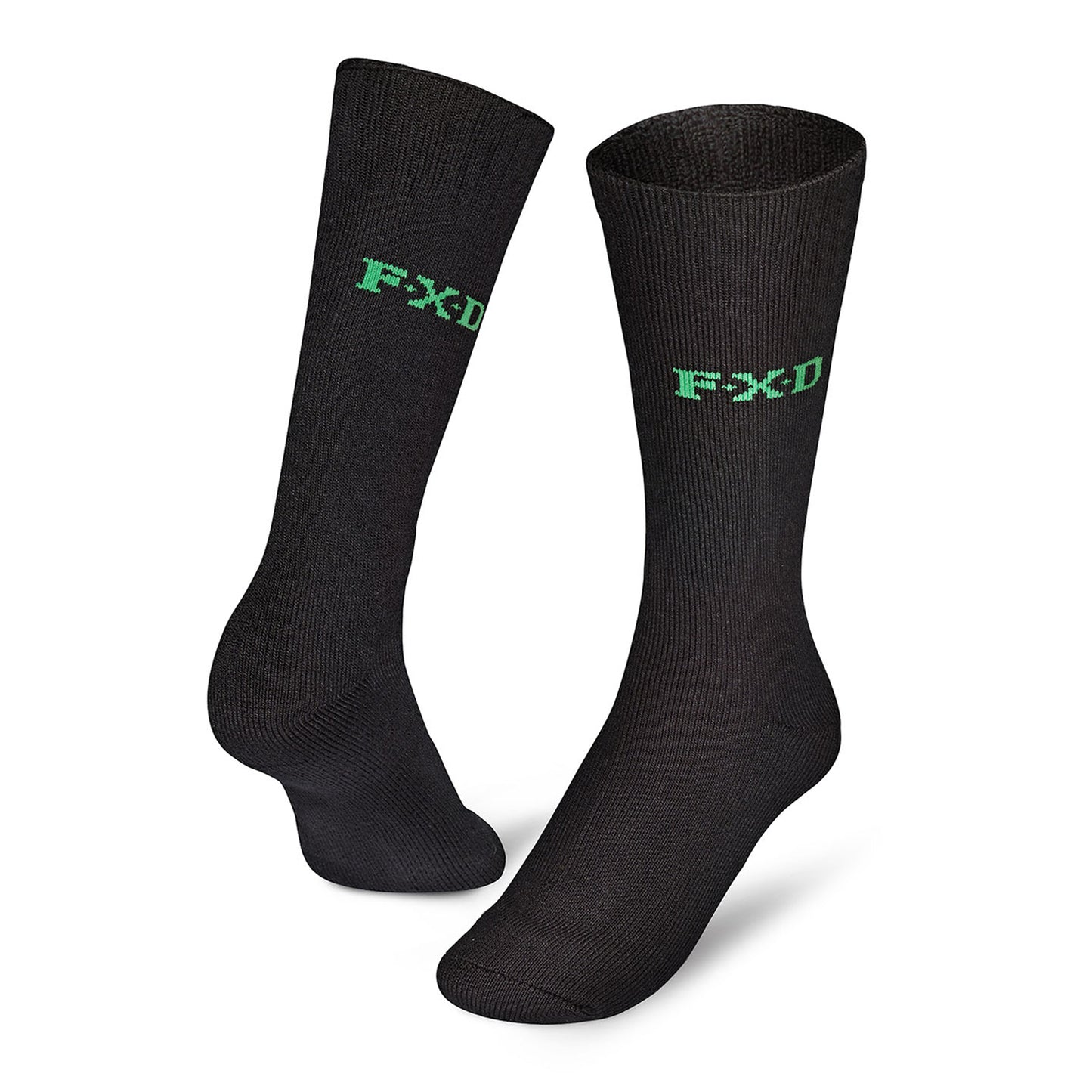 FXD - SK5 2 Pack Bamboo Work Socks (Black)