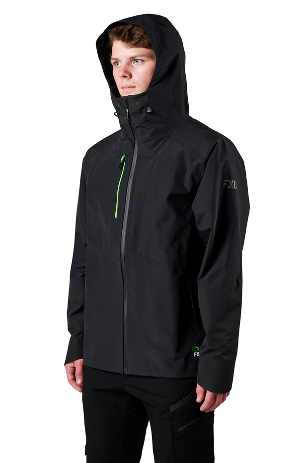 FXD - WO-2 Three Layer Bonded Waterproof Rain Jacket (Black)