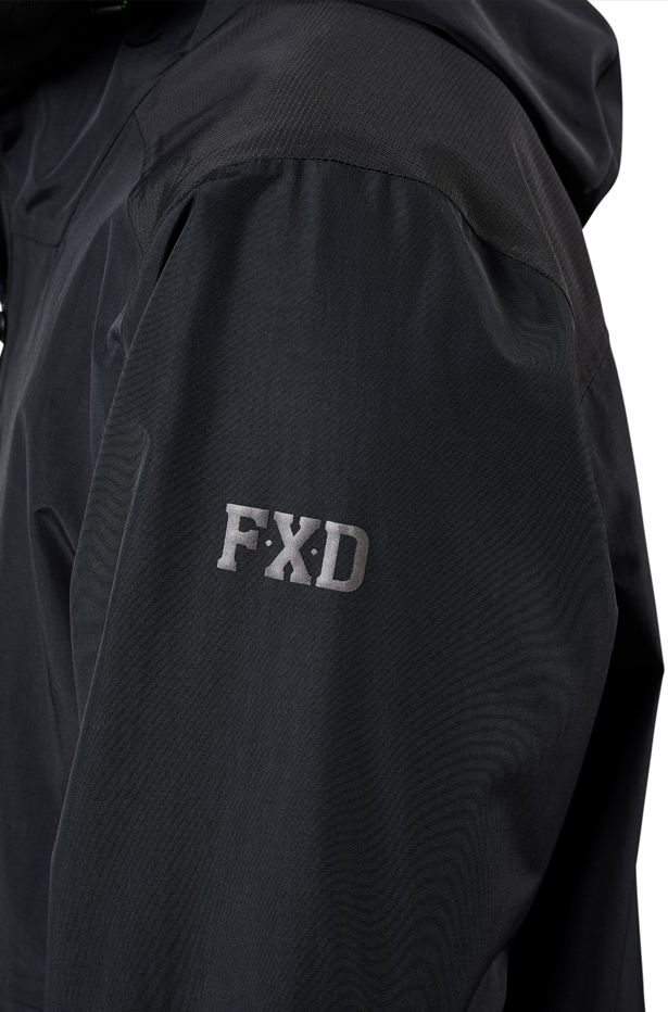 FXD - WO-2 Three Layer Bonded Waterproof Rain Jacket (Black)