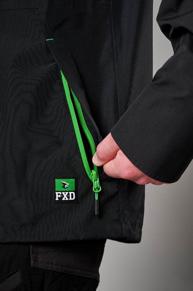 FXD - WO-2 Three Layer Bonded Waterproof Rain Jacket (Black)