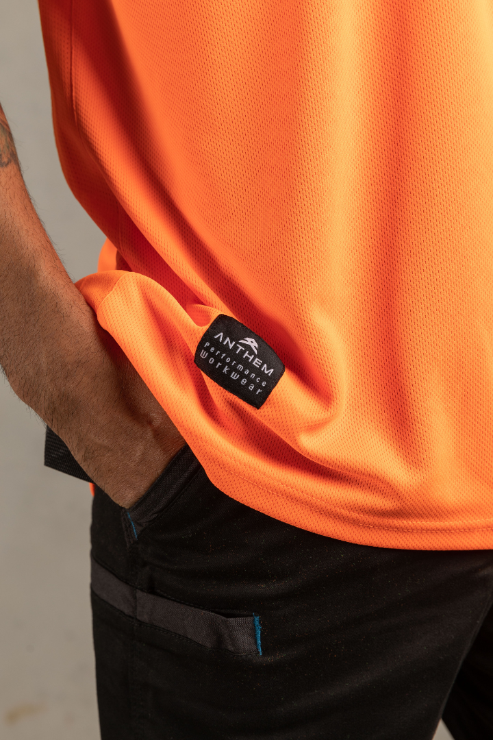 Anthem - Hi Flow Performance Polo (Hi Vis Orange)