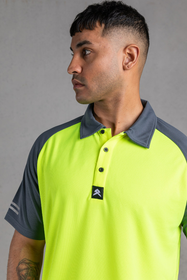 Anthem - Hi Flow Performance Polo (Hi Vis Yellow)