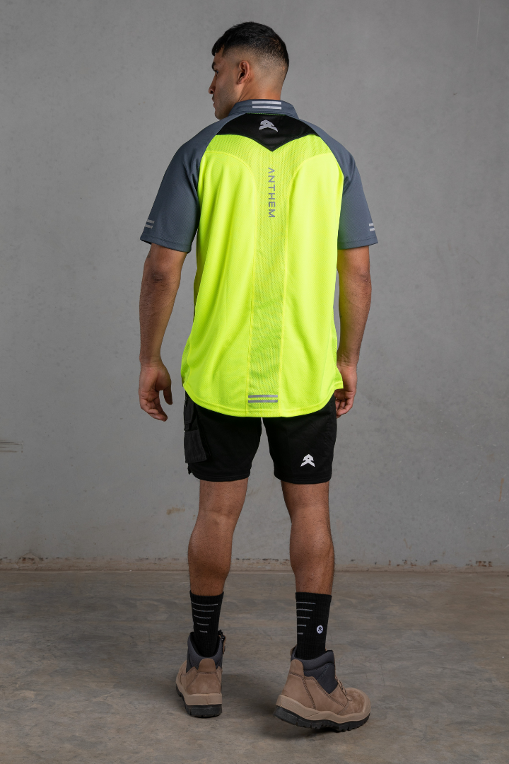 Anthem - Hi Flow Performance Polo (Hi Vis Yellow)