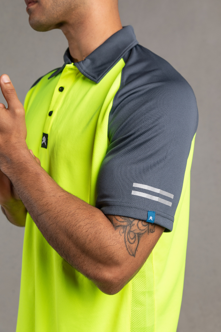 Anthem - Hi Flow Performance Polo (Hi Vis Yellow)