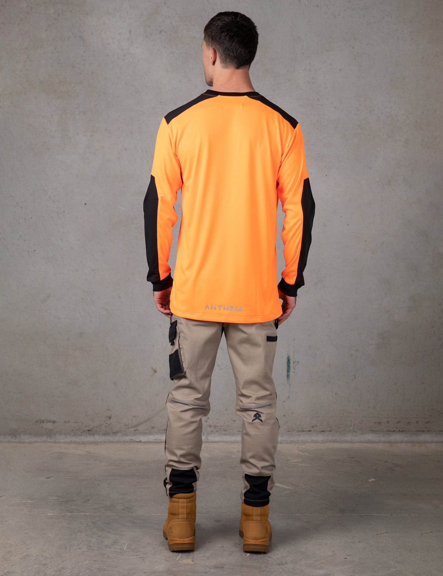 Anthem - Long Sleeve Performance Tee (Hi Vis Orange)