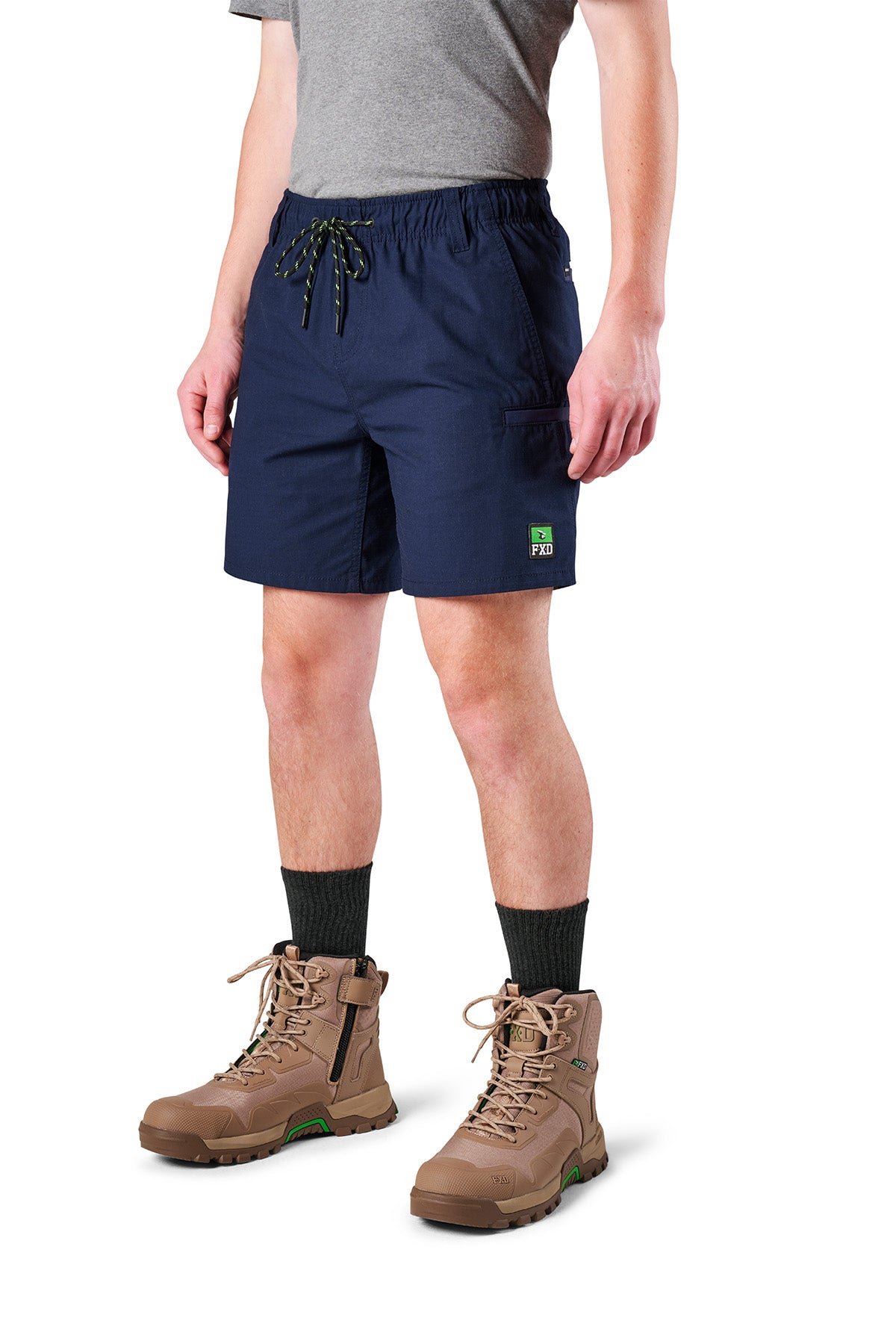FXD - WS7 Elastic Waist Utility Short (Navy)