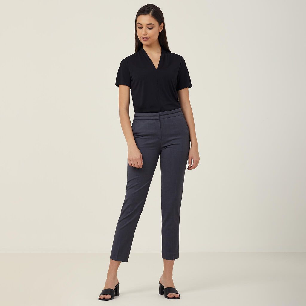 NNT - V Neck Jersey Top (Black)