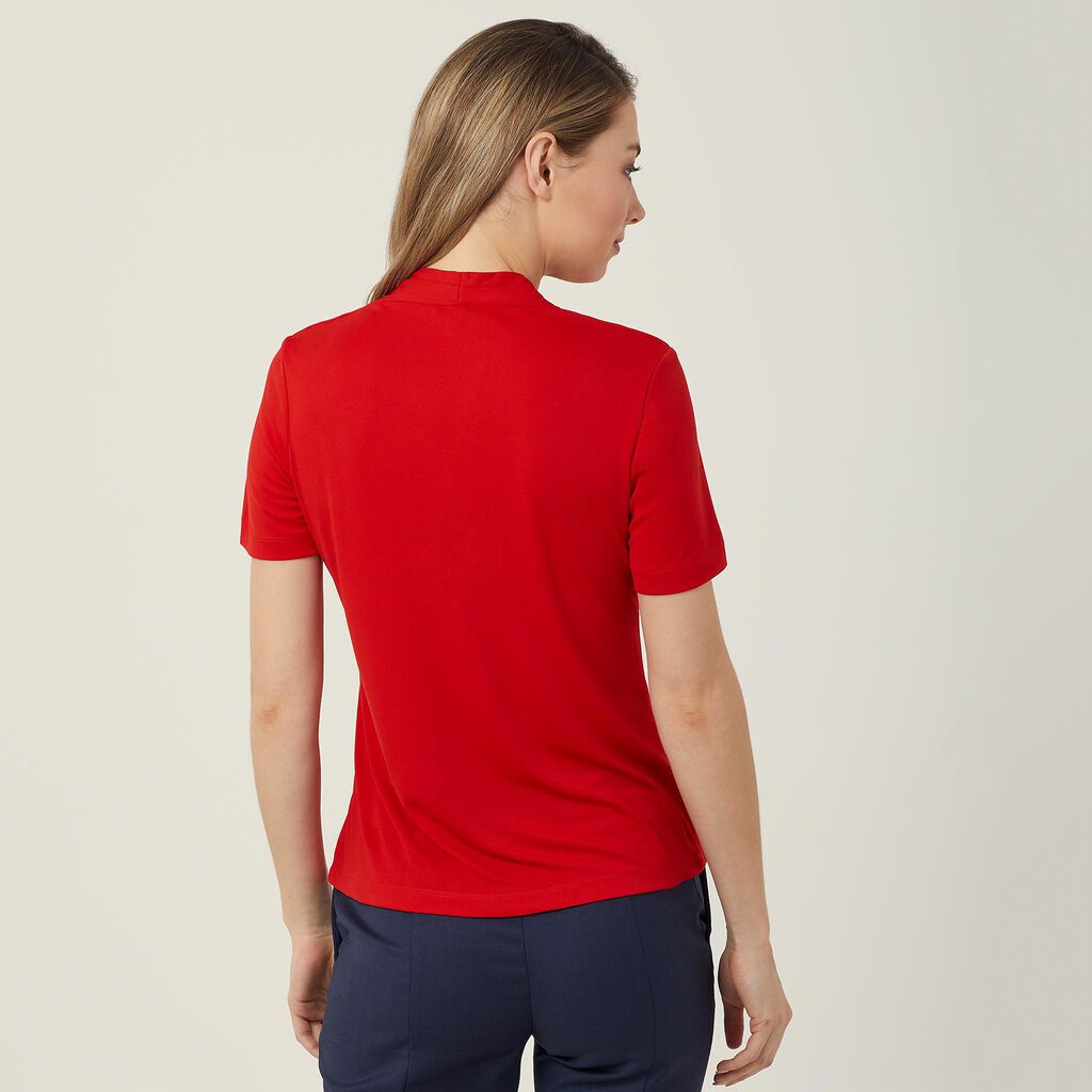 NNT - V Neck Jersey Top (Red)