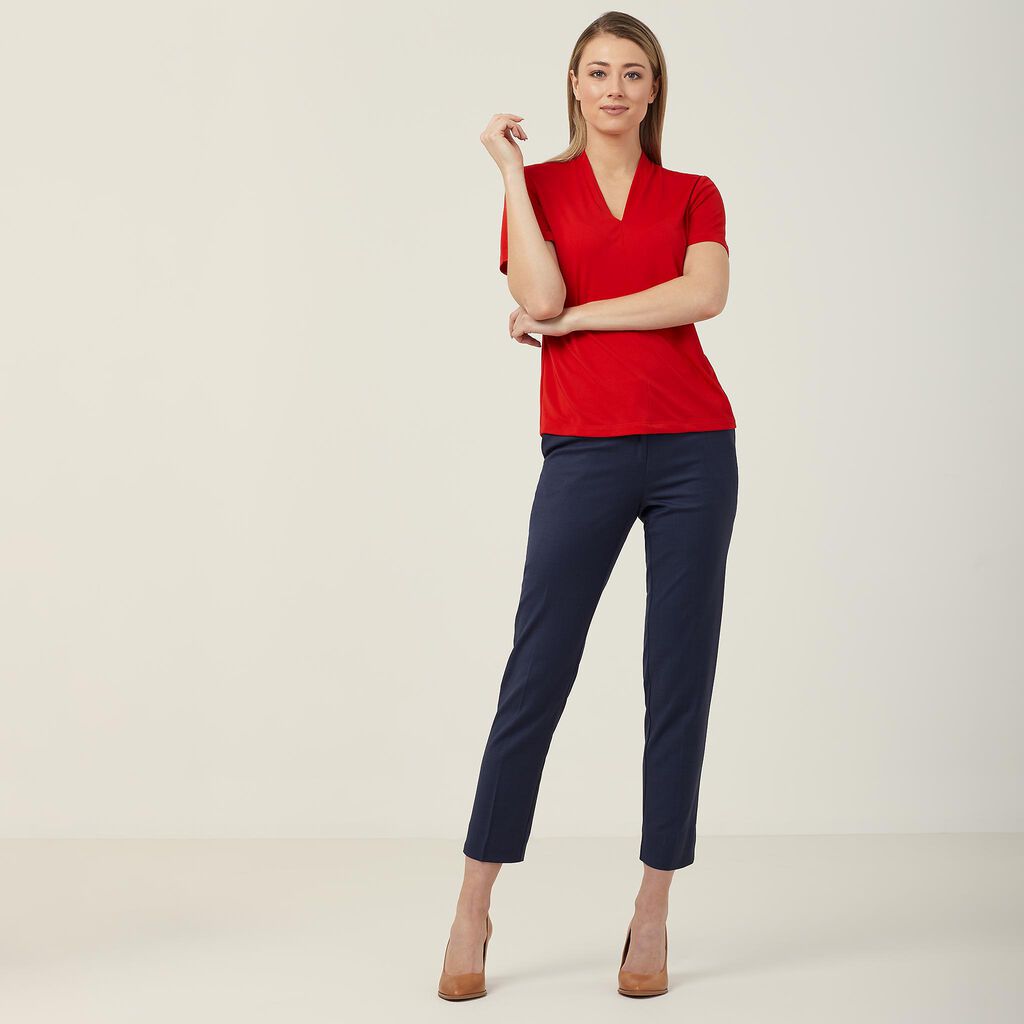NNT - V Neck Jersey Top (Red)