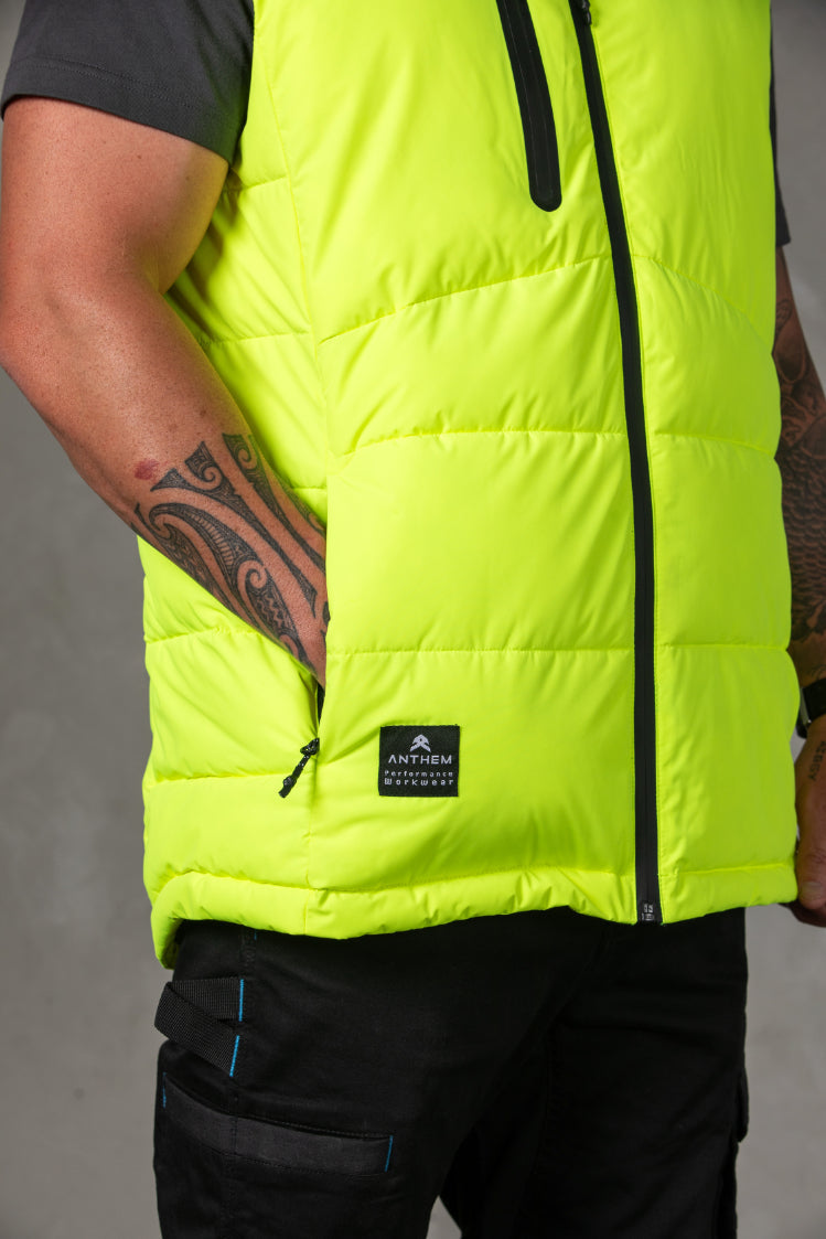 Anthem - Hi Vis Puffer Vest (Hi Vis Yellow)