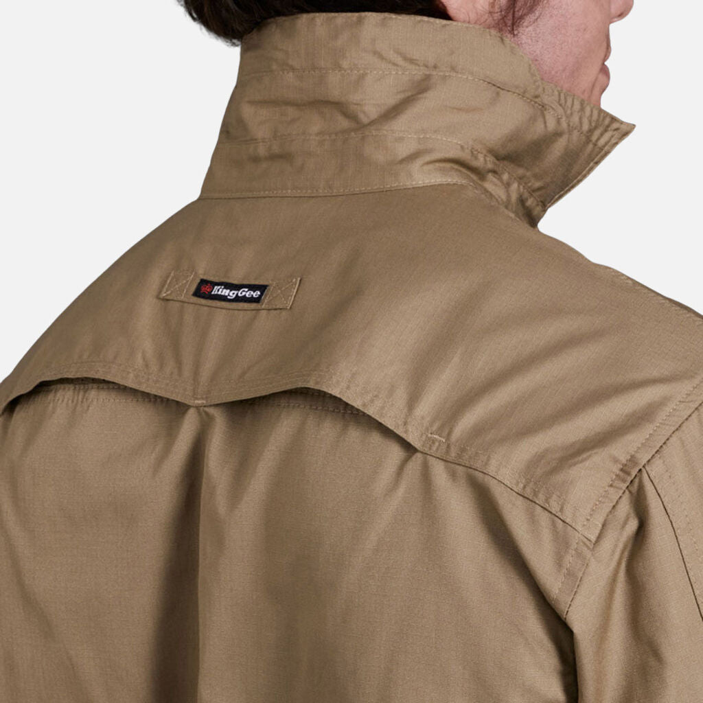 King Gee - Workcool 2 Lightweight Long Sleeve Shirt (Khaki)